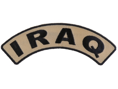Iraq Small Arm Rocker Patch