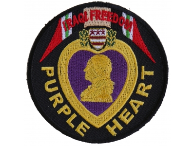 Iraqi Freedom Purple Heart Patch | US Military Veteran Patches