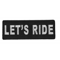 Let's Ride Patch | Embroidered Patches Let's Ride Patch | Embroidered Patches