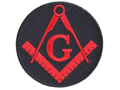 Mason Symbol Patch In Red