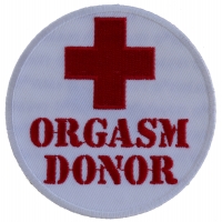 Orgasm Donor Red Cross Patch