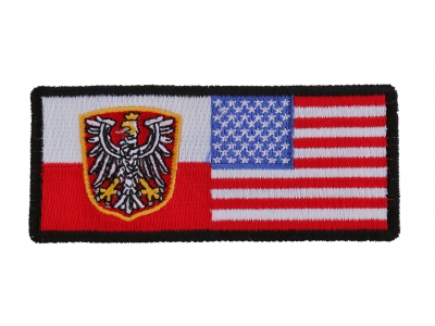 Polish American Flag | Embroidered Patches