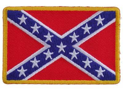 Rebel Confederate Southern Flag Patch Small | Embroidered Patches