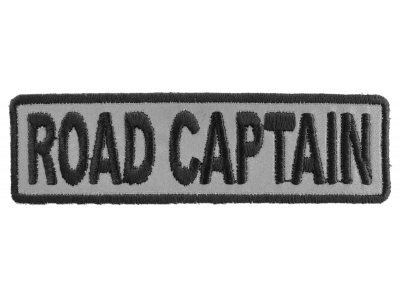 Road Captain Patch 3.5 Inch Reflective | Embroidered Patches