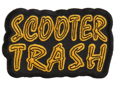 Scooter Trash Patch | Embroidered Biker Patches