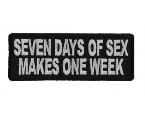 Seven Days Of Sex Makes One Week Patch