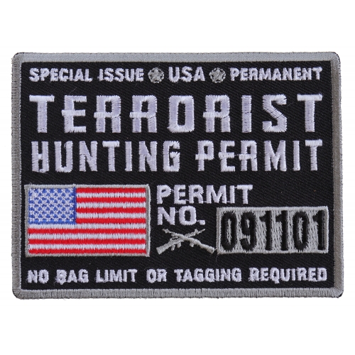 Zombie Hunting EU Legal Permit Blau PVC Flecken Klett Patch