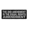 The 2nd Amendment Is The Equal Rights Amendment Patch