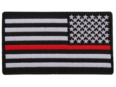 Thin Red Line American Flag Reversed Patch | Embroidered Patches