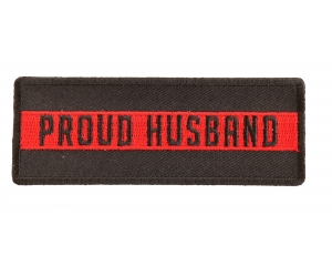 Thin Red Line Proud Husband Patch