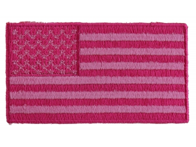 US Flag Patch Pink