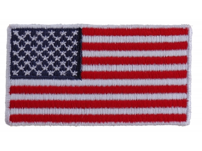 US Flag Patch White Border 2.5 Inches