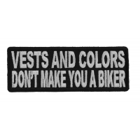 Vests And Colors Biker Patch