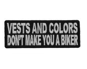 Vests And Colors Biker Patch