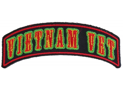 Vietnam Vet Rocker Small Patch | US Military Vietnam Veteran Patches