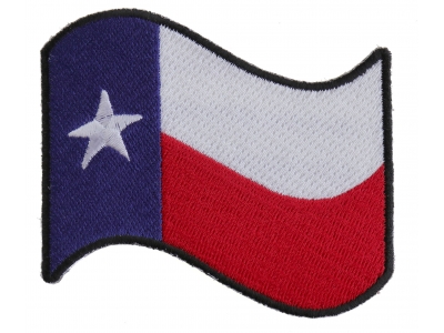 Waving Texas Flag Patch | Embroidered Patches