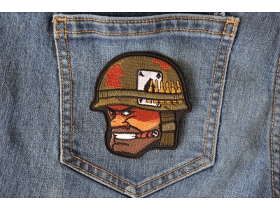 Soldier Cigar Ace of Spades Bullets and Helmet Patch