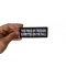 The Price of Freedom is Written on The Wall Patch The Price of Freedom is Written on The Wall Patch, Military Saying Patches shown on hand for size comparison