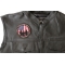 To All Our Troops I Thank You Patch to All Our Troops I Thank You Patch - 3.5x3.5 inch. Embroidered Iron on Patch shown on leather vest