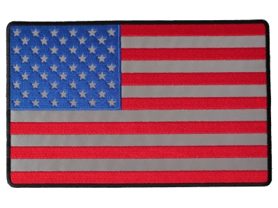 American Flag Large Reflective Patch | Embroidered Patches