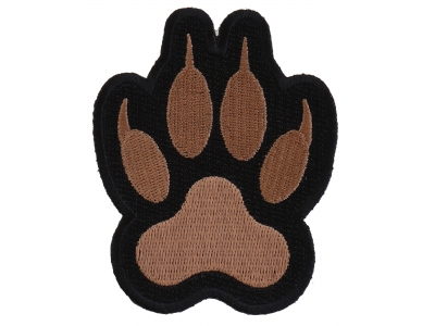 Canine Paw Print Iron on Patch