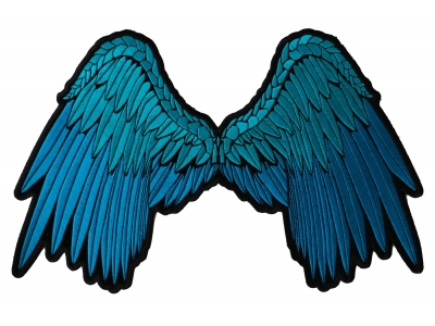 Beautiful Blue Angel Wings Patch | Embroidered Patches