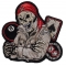 Skull Dice 8 Ball Cross Embroidered Iron / Sew On Patch Motorcycle Jacket Badge - Foto 5