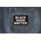 Black Guns Matter Patch Black Guns Matter Funny Iron on Patch shown on jeans