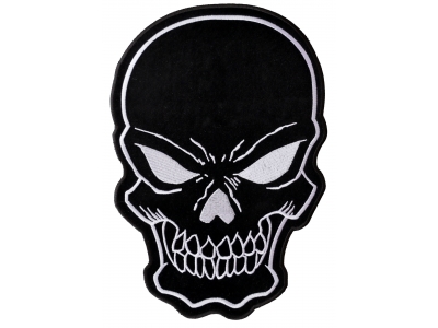 Black Skull Large Back Patch | Embroidered Patches