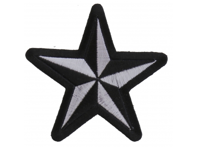 Black White Star Patch | Embroidered Patches