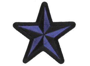 Blue Black Star Patch | Embroidered Patches