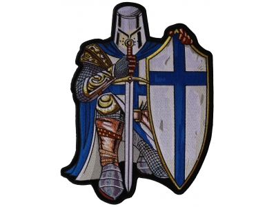 Blue Knight Large Back Patch | Embroidered Patches