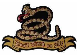 Don't Tread On Me Snake Patch Large | US Military Veteran Patches
