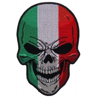 Italian Flag Skull Small Patch Italian Flag Skull Small Patch