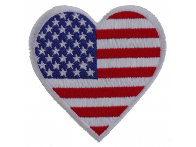 Love USA Heart Patch | Embroidered Patches