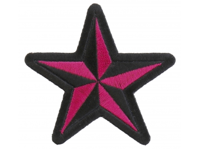 Pink Star Patch | Embroidered Patches