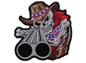 Rebel Cowboy With Shotgun Patch | Embroidered Patches