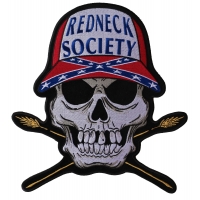 Redneck Society Skull Large Back Patch