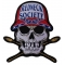 Redneck Society Rebel Skull Embroidered Iron on Patch