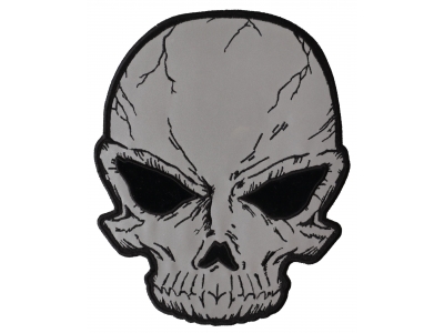 Large Reflective Skull Patch For Jackets | Embroidered Patches