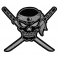 Small Skull Cross Swords Patch