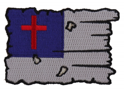 Tattered Christian Flag Patch