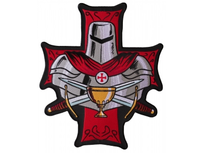 Templar Holy Grail Large Christian Back Patch