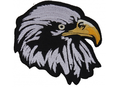 White Eagle Facing Right Patch | Embroidered Patches