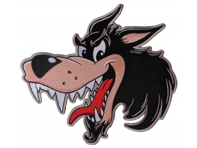 Cartoon Wolf Patch | Embroidered Patches
