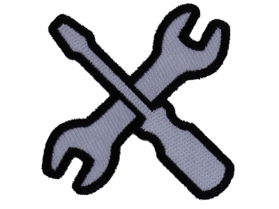 Wrench and Screwdriver Iron on Patch