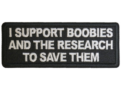 I support Boobies and The Research To Save Them Patch