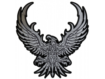 Large Silver Eagle Patch