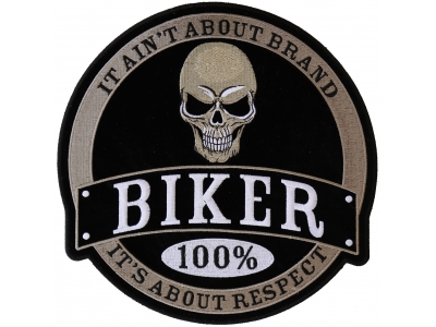 100 Percent Biker Large Back Patch