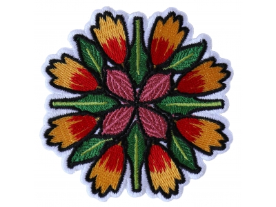 Flower Petals and leaves Mix Patch